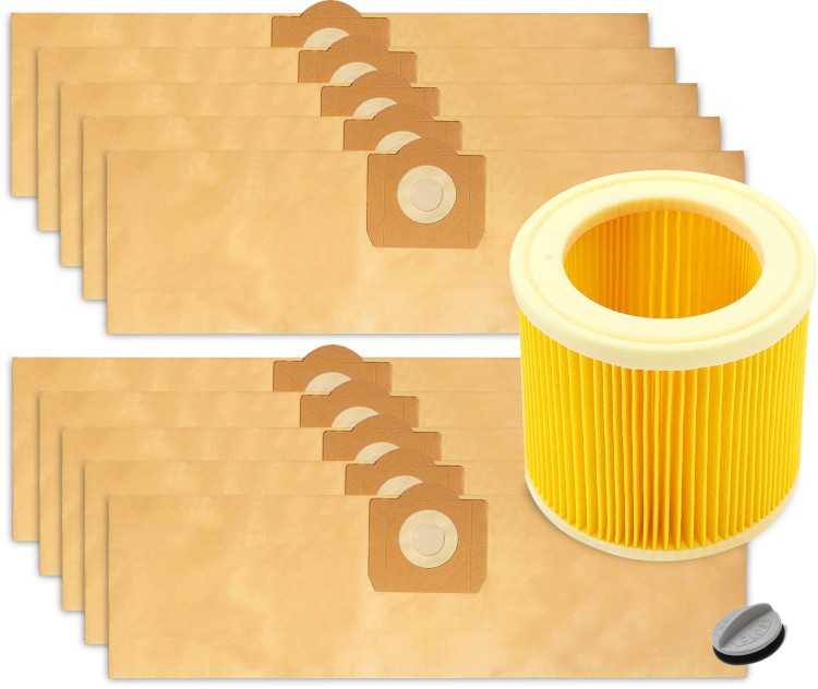 Zestaw 20x Worki + Filtr do odkurzacza Karcher WD3, MV3, MV2, WD3200