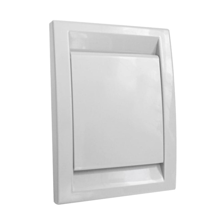 Gniazdo ścienne plastikowe szare