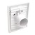 Gniazdo ścienne plastikowe białe