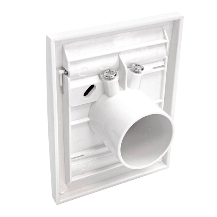 Gniazdo ścienne plastikowe białe