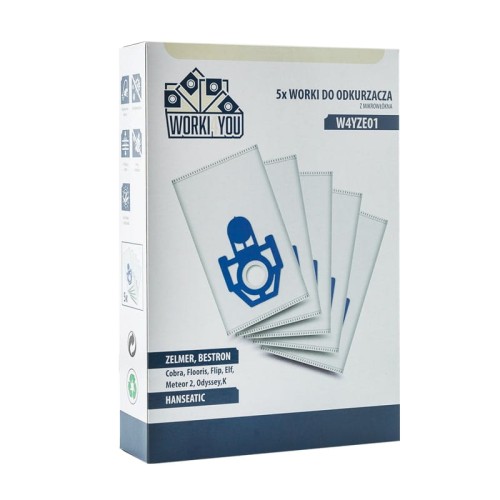 Worki do odkurzacza Zelmer Clarris Twix ZVC381ST