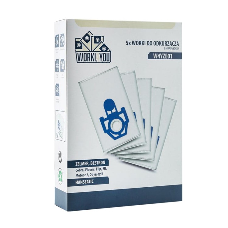 Worki do odkurzacza Zelmer Clarris Twix ZVC381ST