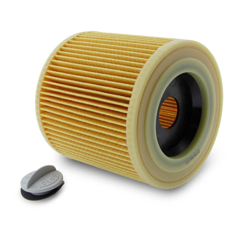 Zestaw filtr do Karcher WD3 WD2 z korkiem do pracy na sucho