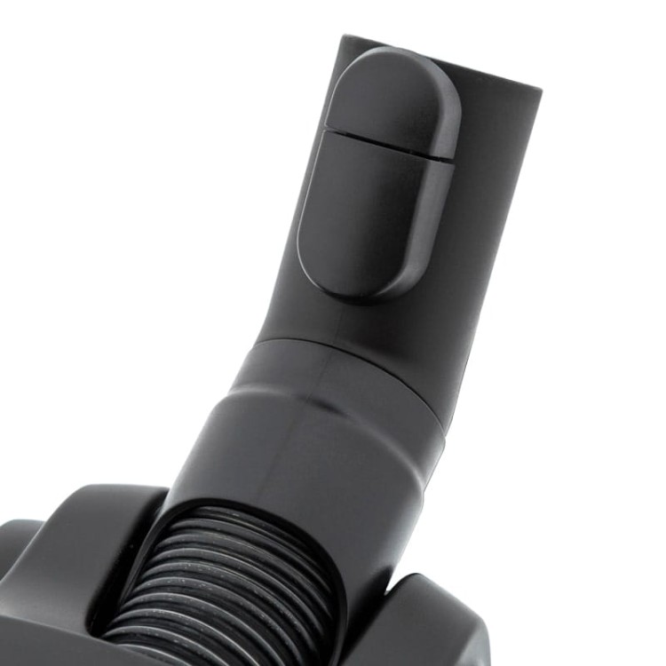 Zbliżenie na mechanizm blokady zatrzask "klik" w szczotce do odkurzacza Miele 35mm