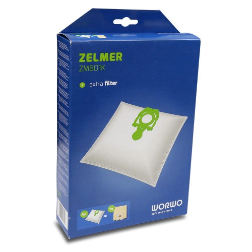 Zestaw 4 worków syntetycznych do odkurzaczy Zelmer Orion, Syrius, Cobra.