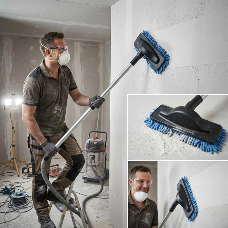 Ssawka Mop do Ścian Sufitów Gładzi + Mikrofibra srednica 32mm