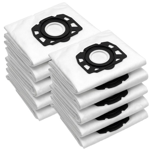 Zestaw 10 mocnych worków flizelinowych do odkurzaczy Karcher z serii WD4, WD5, WD6 oraz MV4