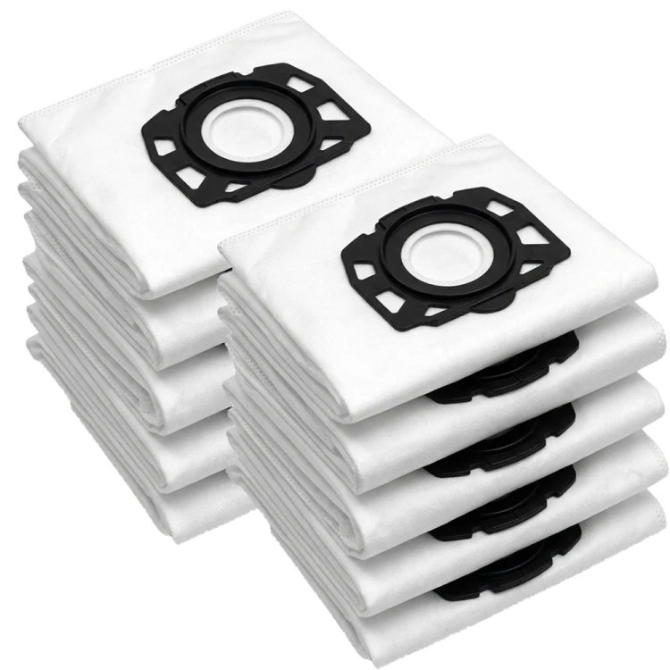 Zestaw 10 mocnych worków flizelinowych do odkurzaczy Karcher z serii WD4, WD5, WD6 oraz MV4