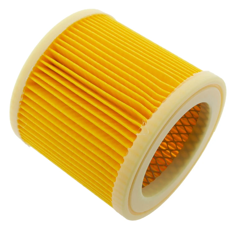 Walcowy filtr kartridżowy celulozowy do czyszczenia na sucho z nakrętką mocującą do Karcher WD 2.