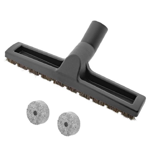 Delikatna szczotka do parkietu i paneli 32mm z kółkami filcowymi.