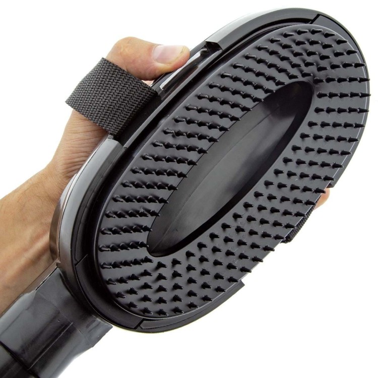 Szczotka grzebień do oporządzenia koni 32mm twarda