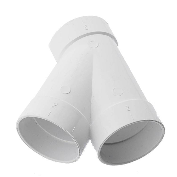 Trójnik 45° biały SV8072