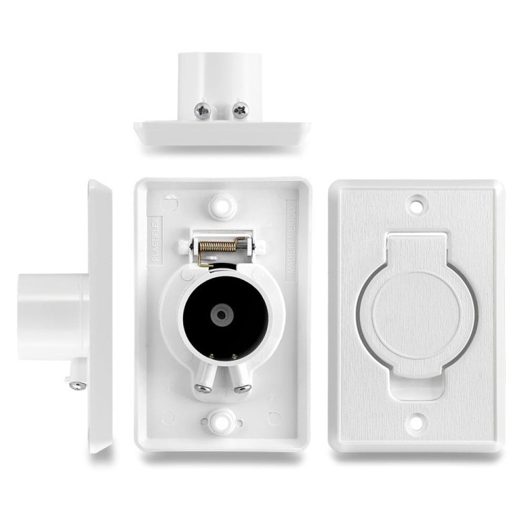 Gniazdo Ssące Odkurzacz Centralny Białe Plastiflex