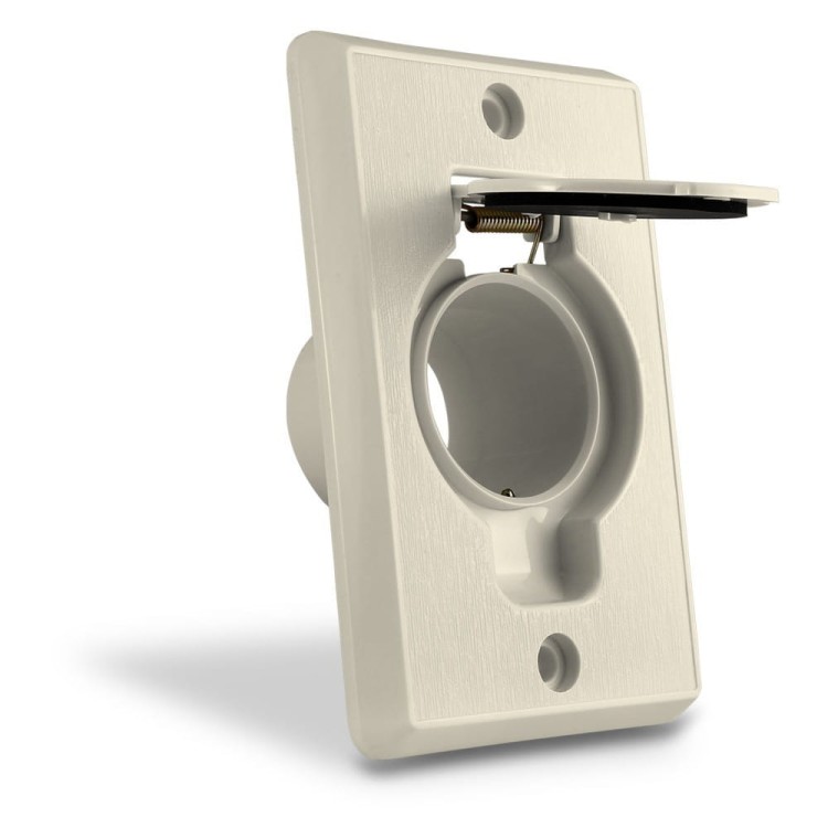 Gniazdo Ssące Odkurzacz Centralny Plastiflex Migdałowe