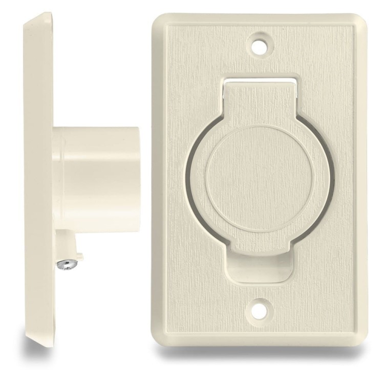 Gniazdo Ssące Odkurzacz Centralny Plastiflex Migdałowe