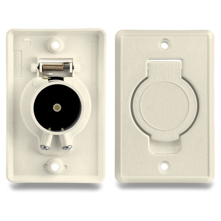 Gniazdo Ssące Odkurzacz Centralny Plastiflex Migdałowe