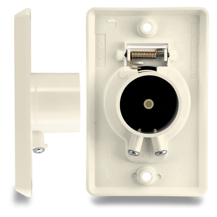 Gniazdo Ssące Odkurzacz Centralny Plastiflex Migdałowe