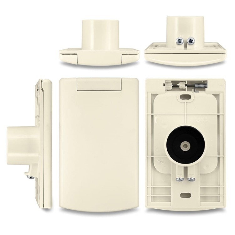 Duże gniazdo ssące Plastiflex - Migdałowe