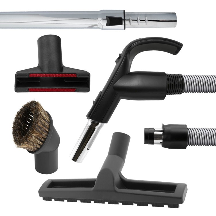 ZESTAW DO ODKURZACZA CENTRALNEGO - WĄŻ 6M, RURA, SZCZOTKI