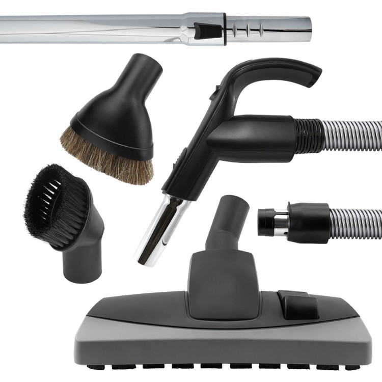 ZESTAW DO ODKURZACZA CENTRALNEGO - WĄŻ 15M, RURA, SZCZOTKI