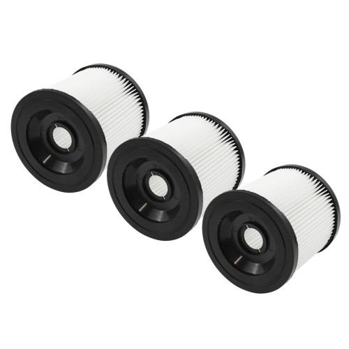 Duży zestaw 3 filtrów zmywalnych harmonijkowych do Karcher WD 3 SE 4001 WD 2.000 z kapslami mocującymi eodkurzacz