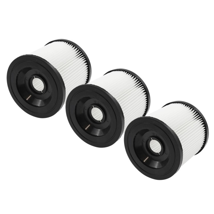 Duży zestaw 3 filtrów zmywalnych harmonijkowych do Karcher WD 3 SE 4001 WD 2.000 z kapslami mocującymi eodkurzacz