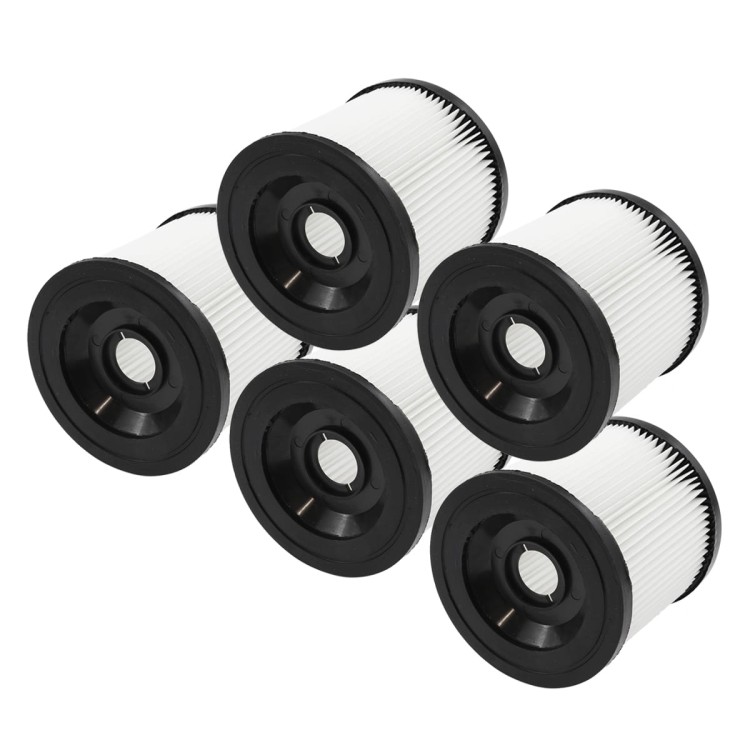 Zestaw 5 filtrów zmywalnych do Karcher WD 2.000 WD 3 SE 4001 kapsle mocujące