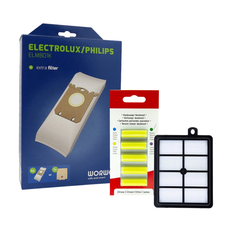 Filtr Hepa + worki do odkurzacza Electrolux Philips + zapach