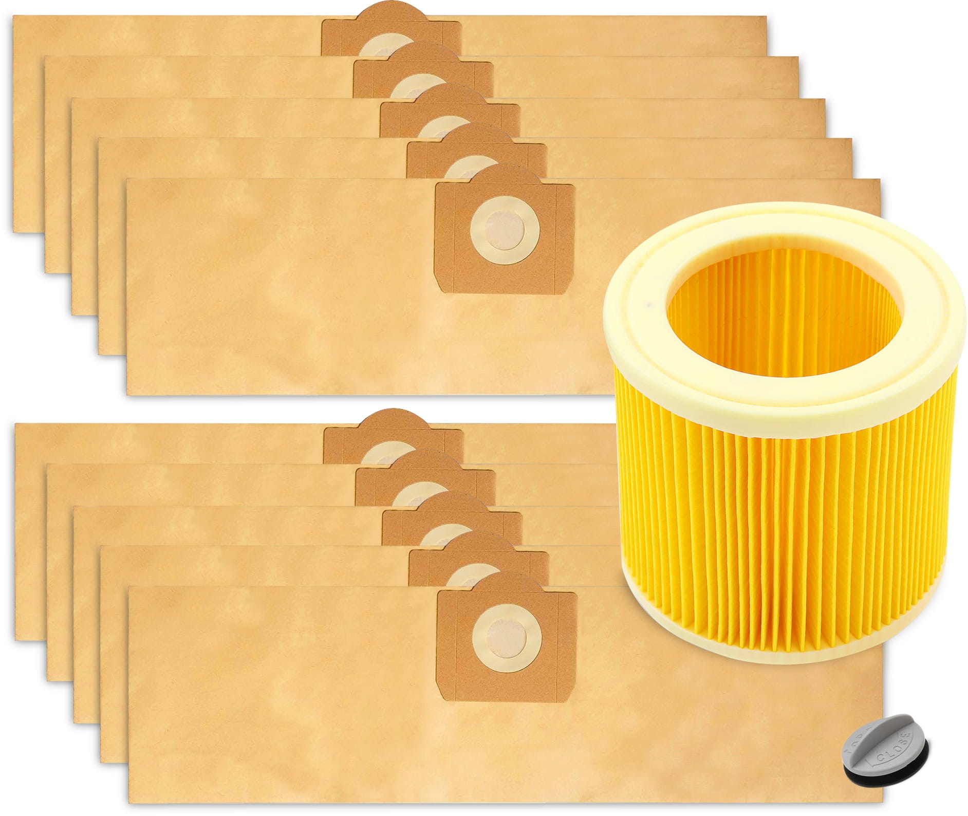 Zestaw 20x Worki + Filtr do odkurzacza Karcher WD3, MV3, MV2, WD3200