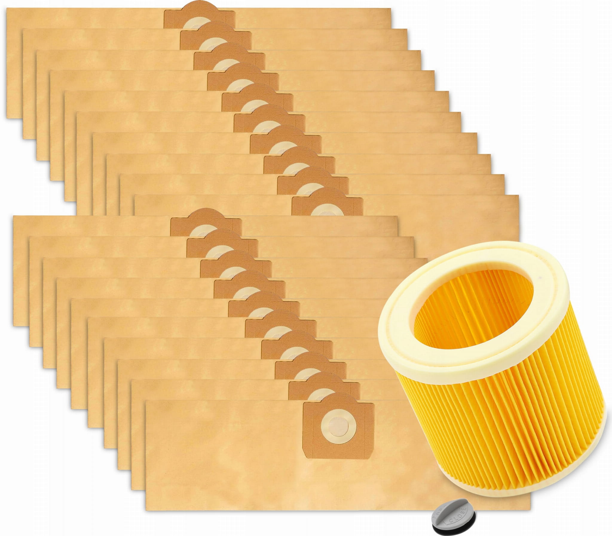 Zestaw 20x Worki + Filtr do odkurzacza Karcher WD3, MV3, MV2, WD3200