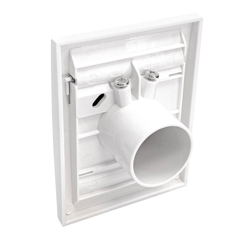 Gniazdo ścienne plastikowe białe