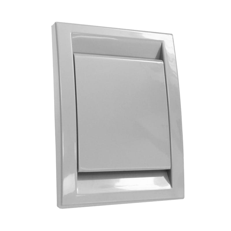 Gniazdo ścienne plastikowe ciemnoszare