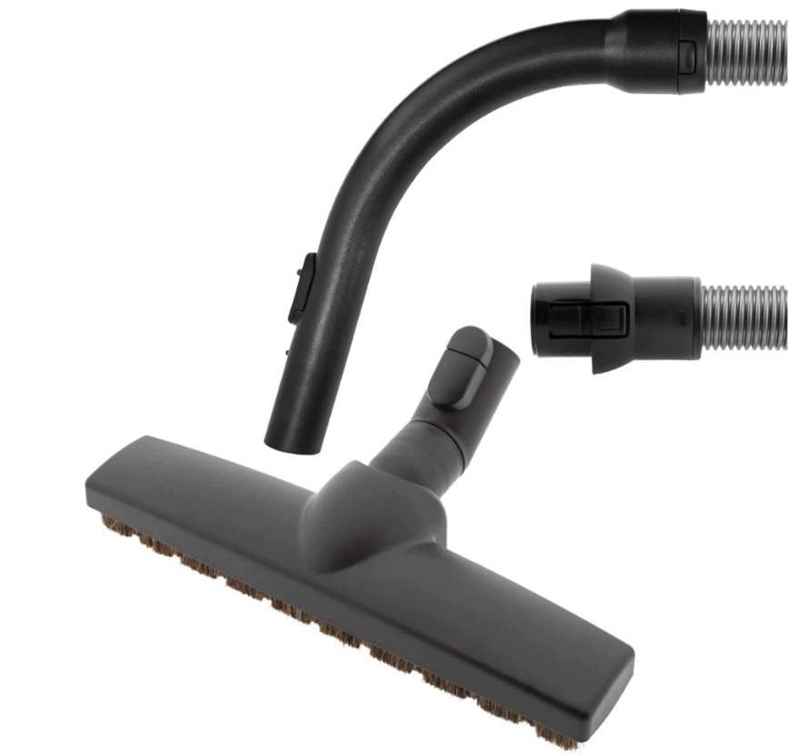 Zestaw do odkurzacza Miele Boost CX1 i Blizzard CX1 – wąż ssący z ergonomiczną rękojeścią 35 mm oraz szczotka do parkietów z naturalnym włosiem