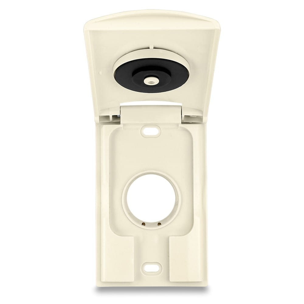 Migdałowe duże gniazdo ssące z klapką do odkurzacza centralnego