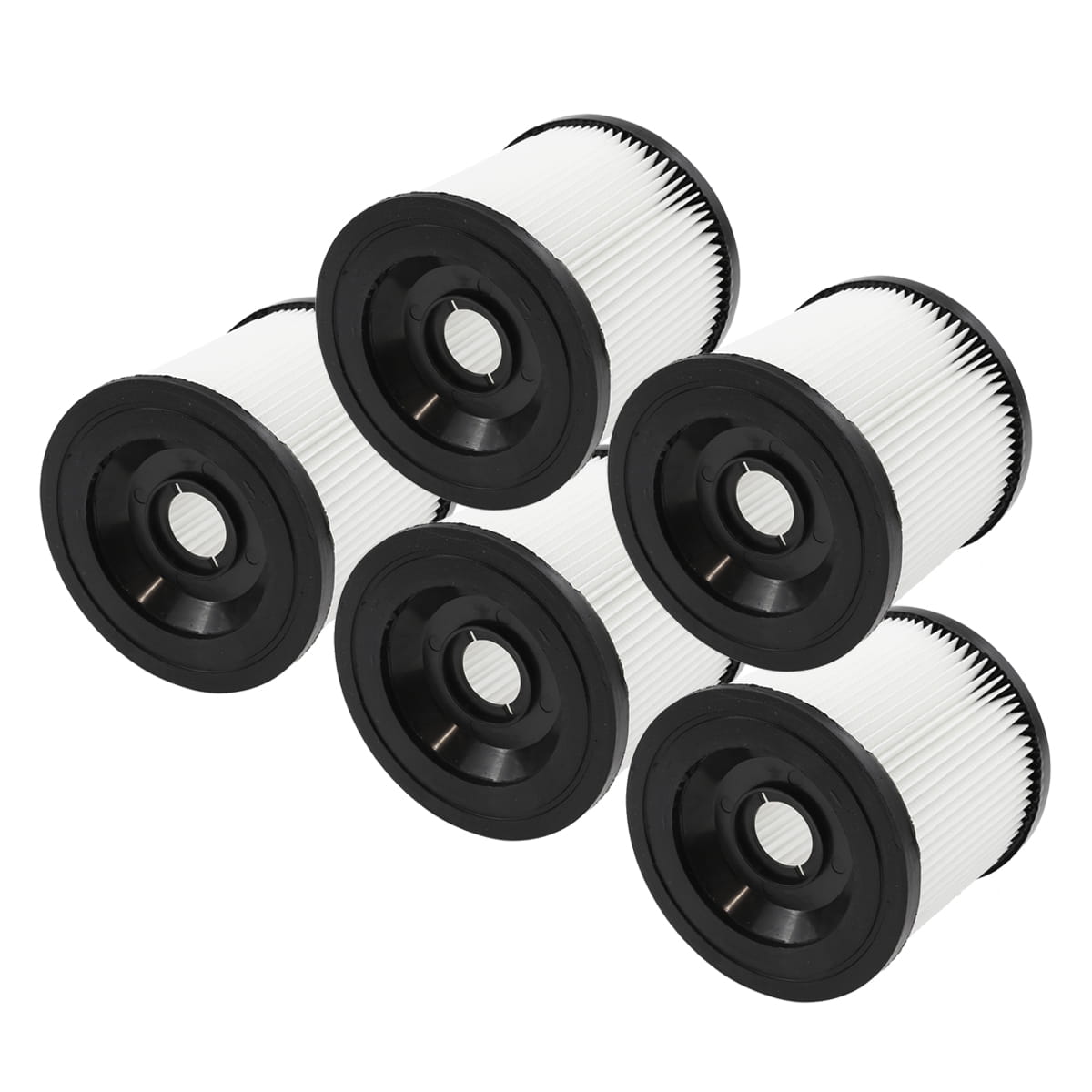 Zestaw 5 filtrów zmywalnych do Karcher WD 2.000 WD 3 SE 4001 kapsle mocujące