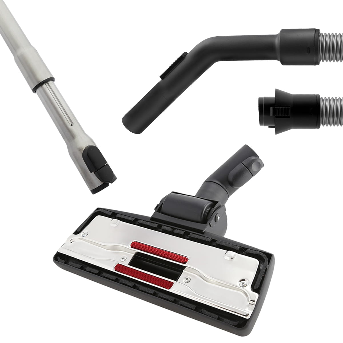 Zestaw zamienników do odkurzacza Miele S4211 S5211 S4 S5 - kompletny wąż ssący, rura teleskopowa i szczotka 35mm